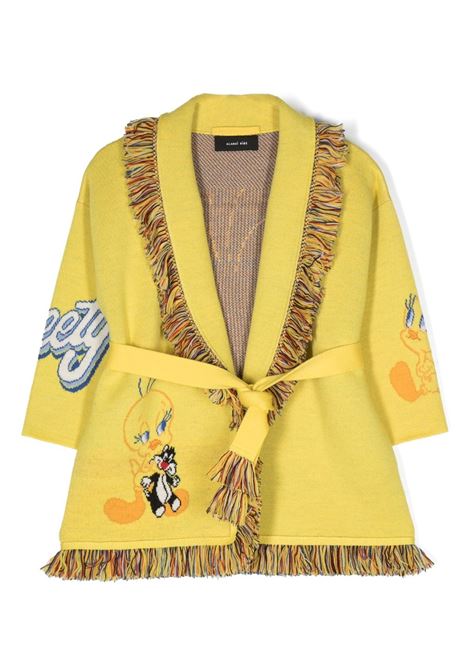 Cardigan con motivo Tweety in giallo e multicolore - bambino ALANUI KIDS | LGHB002S23KNI0071840